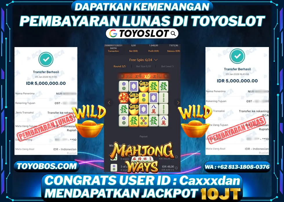 BUKTI KEMENANGAN Mahjong ways  Rp10,000,000- LUNAS